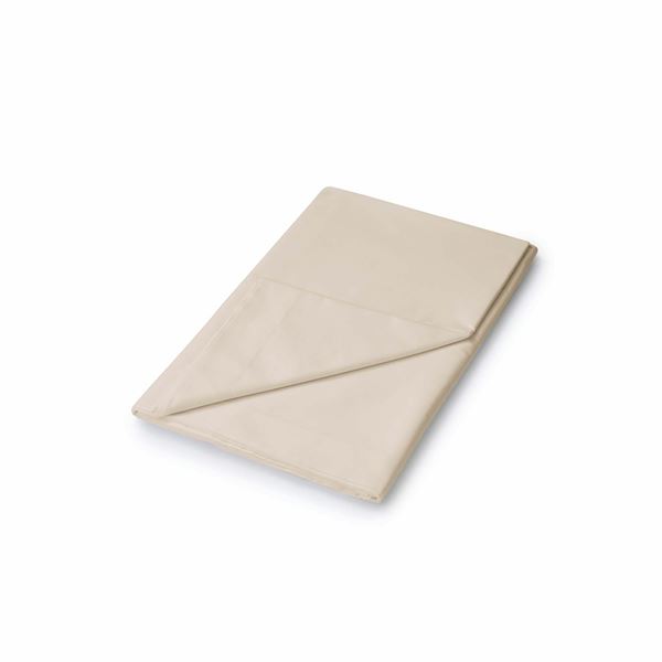 Plain Dye Polycotton Flat Sheet - Stone